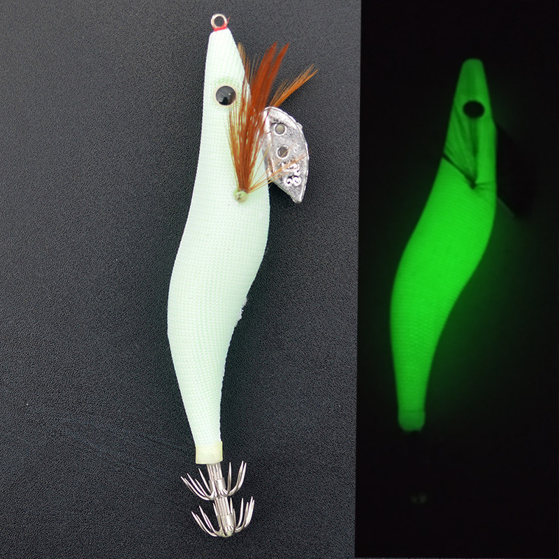 Fishing Hook Size - Plantillas luminosas de calamar, camarones de