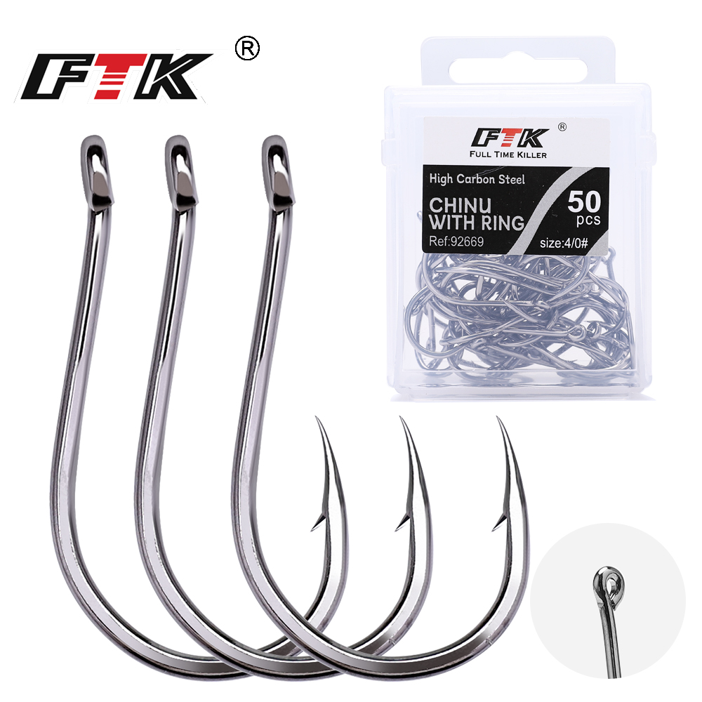 Fishing Hook Offset - Anzuelo FTK CHINU con anilla y