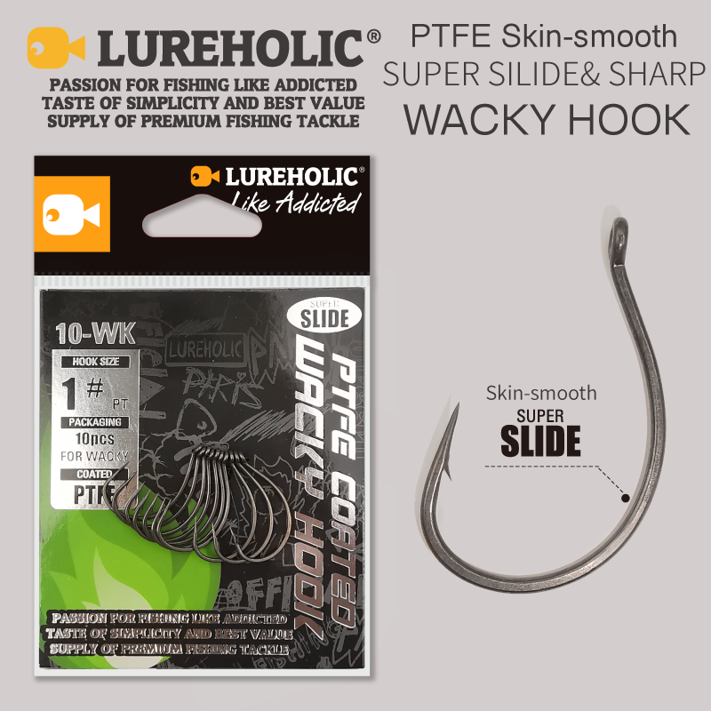 Fishing Hook Assortment - LUREHOLIC-anzuelo loco súper deslizante de PTFE
