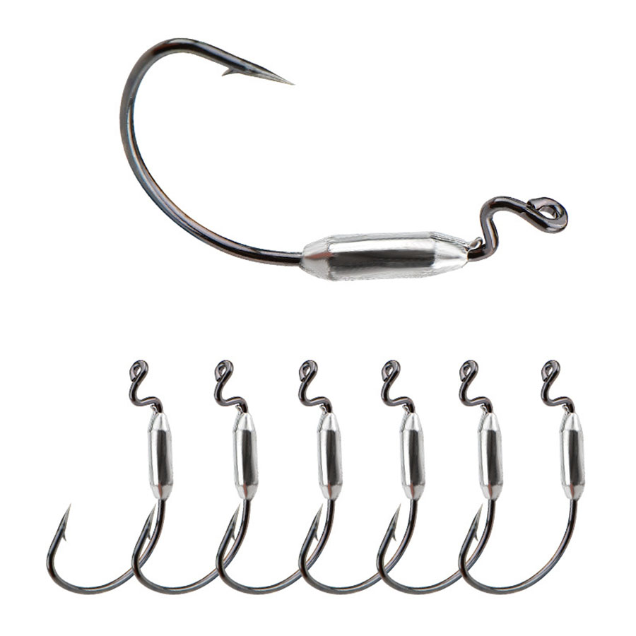 Señuelo de gusano blando de 5  - Fishing Hook Offset reseña y precio