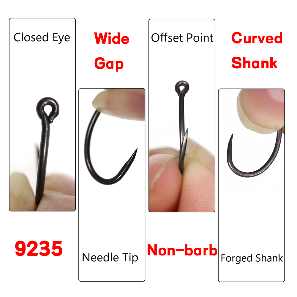 50 anzuelos de pesca de carpa  - Fishing Hook Assortment reseña y precio