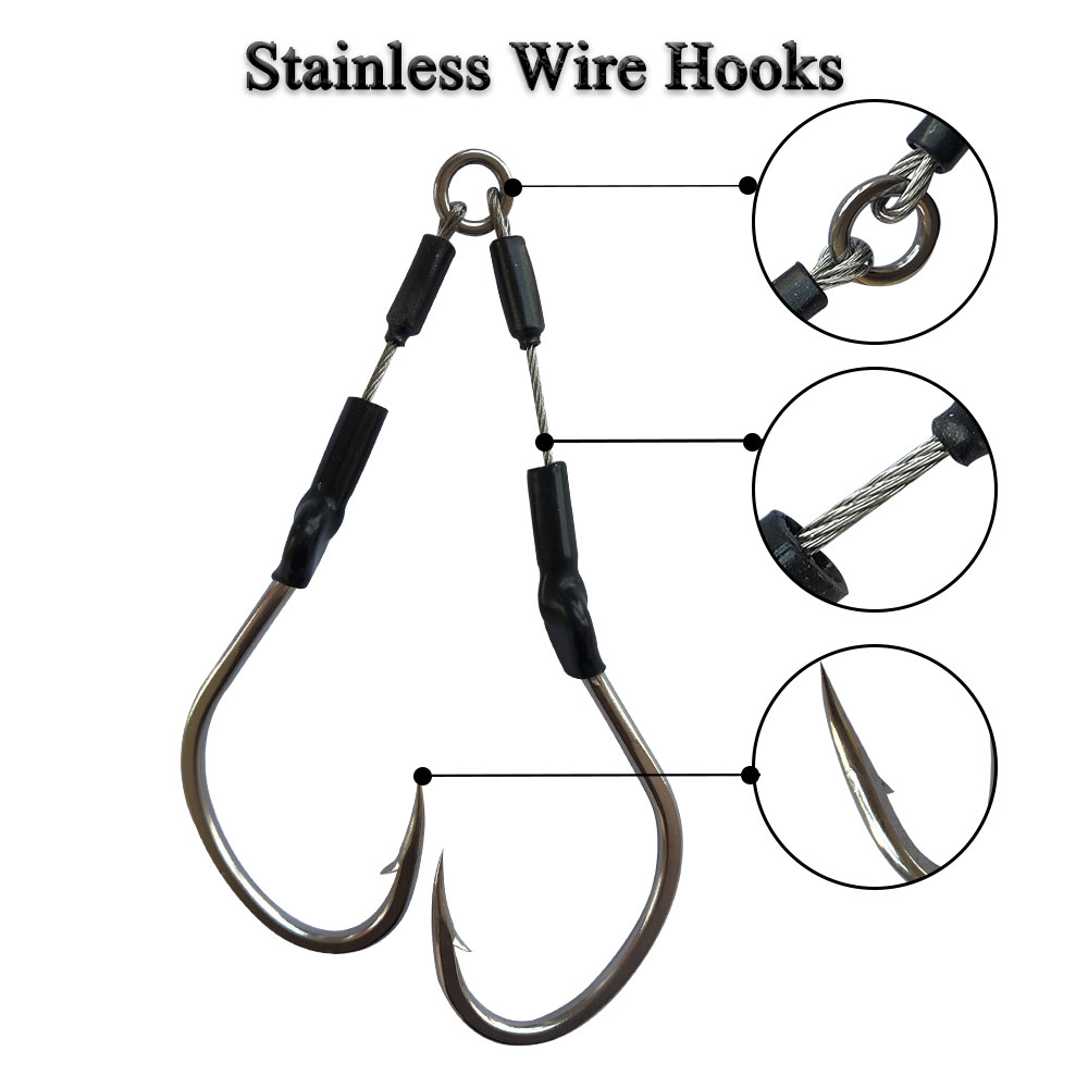 2 par/bolsa anzuelo de Jigging - Fishing Hook Assortment reseña y precio