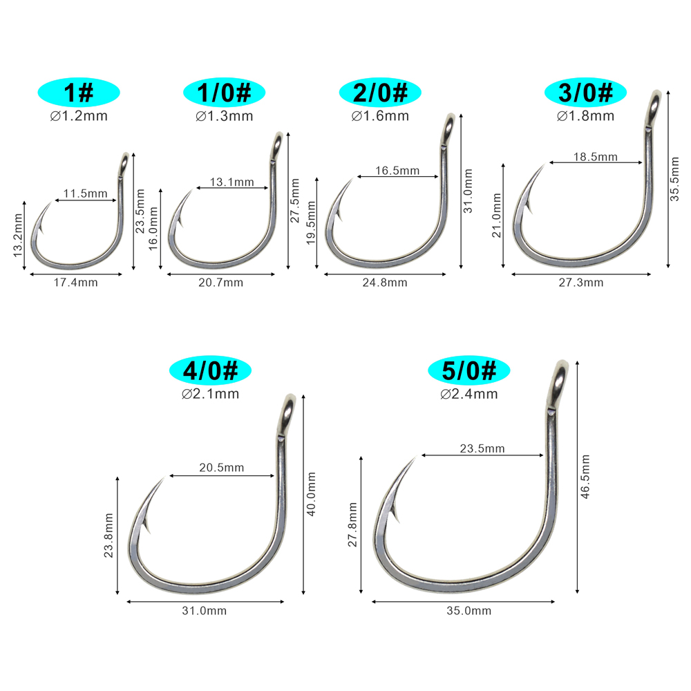 ICERIO, 10 Uds., revestimiento - Fishing Hook Assortment reseña y precio
