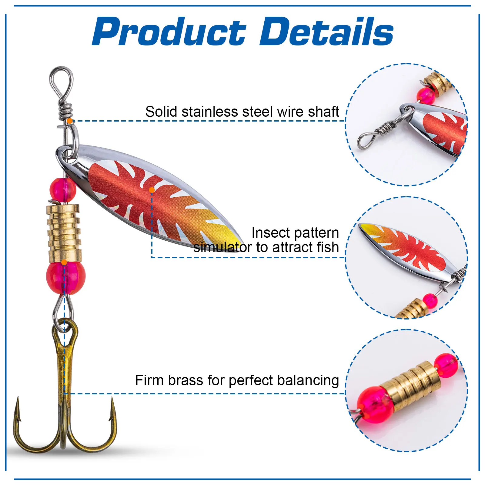 Goture - Caja de 16 señuelos g - Fishing Hook Size reseña y precio