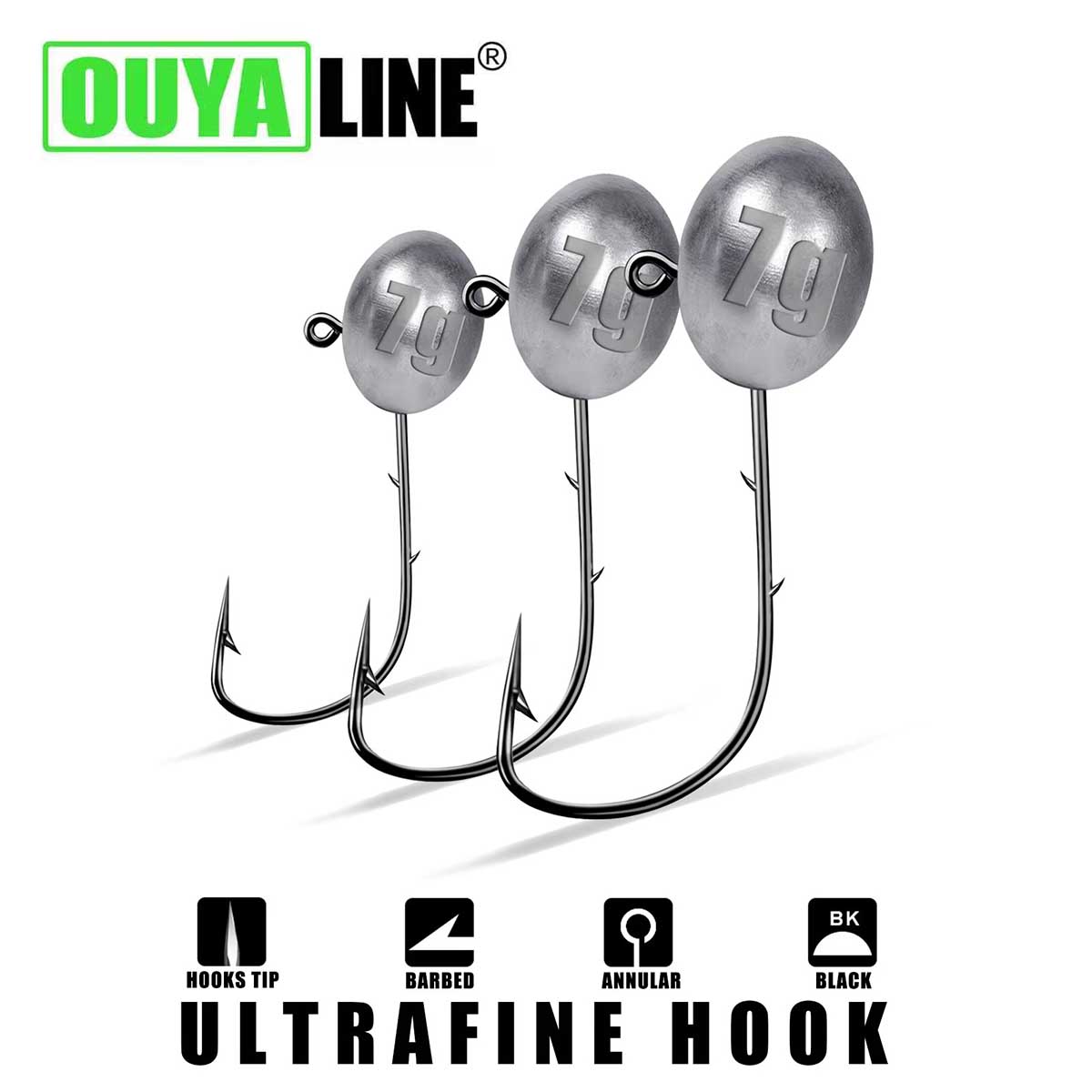 Anzuelo con cabeza de anzuelo  - Fishing Hook Offset reseña y precio