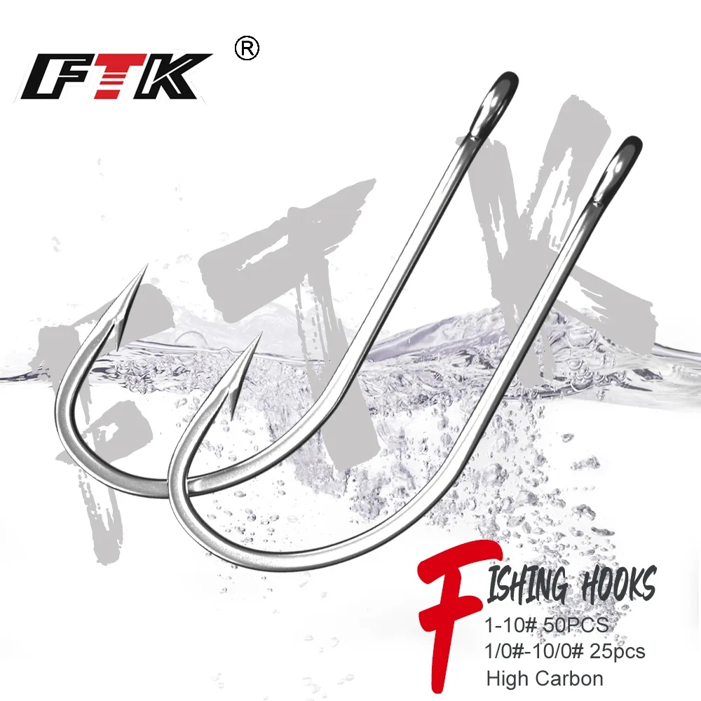 Anzuelos de pesca FTK 1-10 # 5 - Fishing Hook Offset reseña y precio
